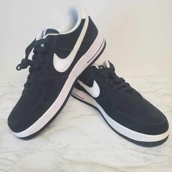 Nike Other - Nike Air Force 1 '07 Suede Black & White, Men's Size 11